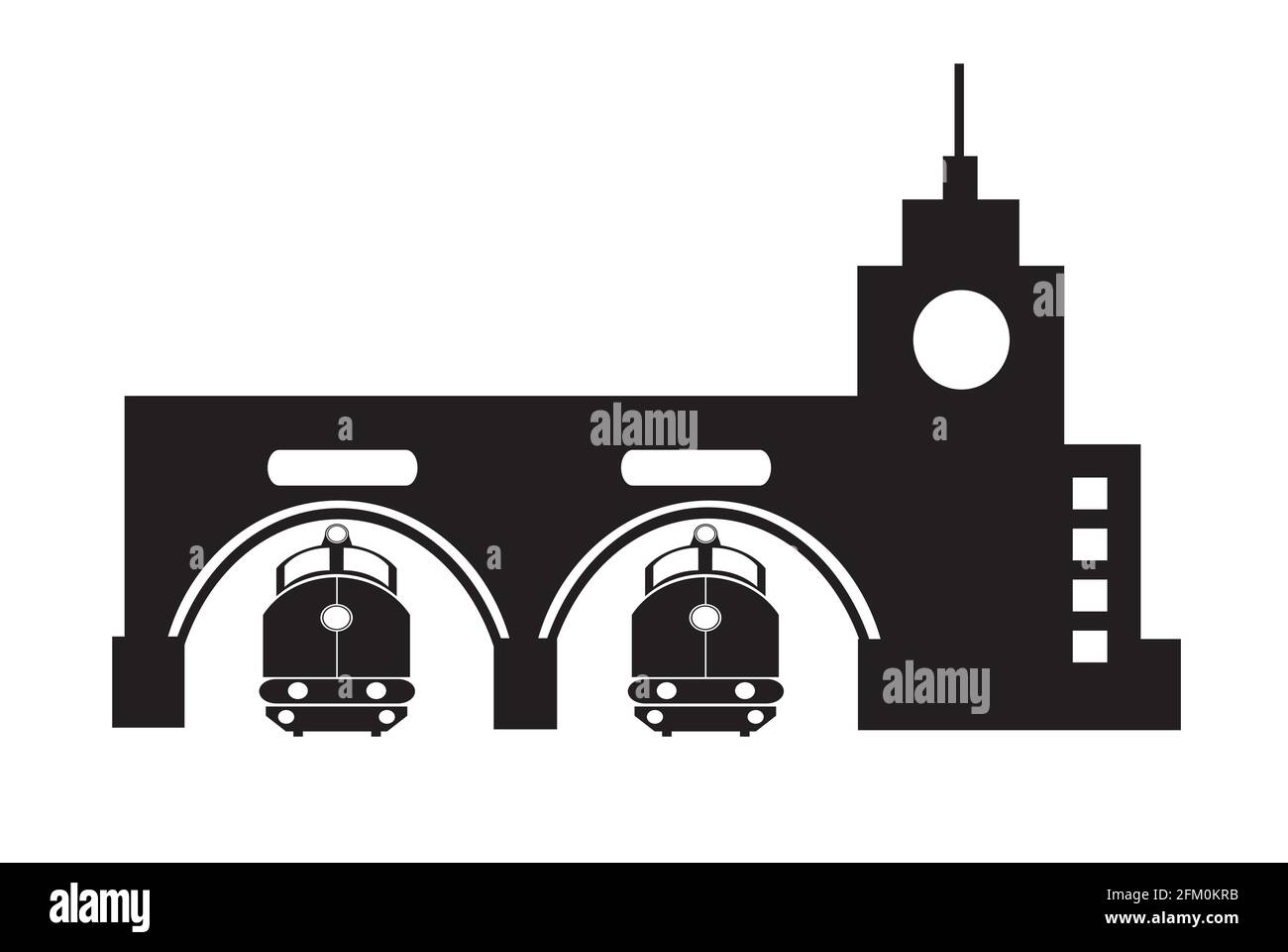 L'installation de construction industrielle a déconstruit la construction urbaine Illustration de Vecteur