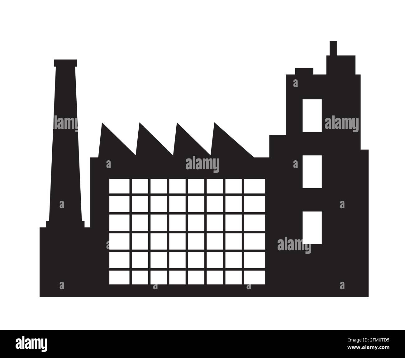 Vector City Silhouette objet élément rétro de Industry Factory Illustration de Vecteur Vector City Silhouette objet élément rétro de Industry Factory Illustration de Vecteur