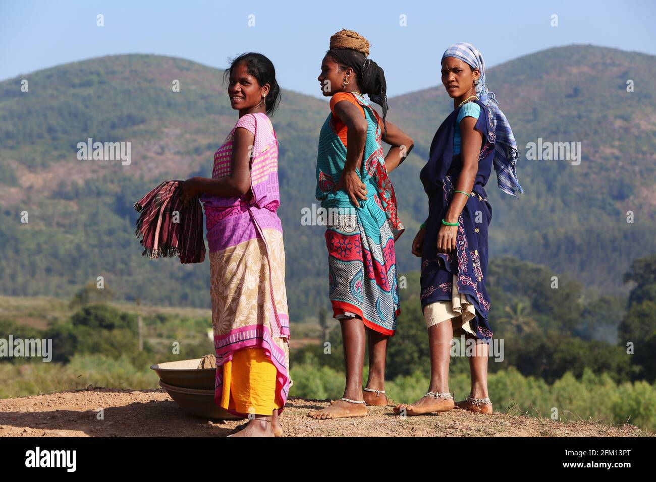 Les femmes tribales Gaudu à Araku Valley, Andhra Pradesh, Inde Banque D'Images
