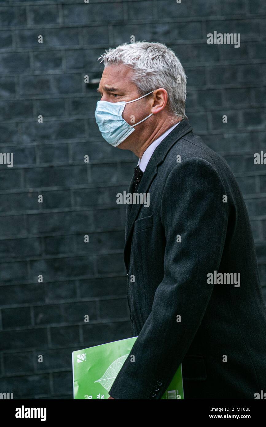 WESTMINSTER LONDRES 5 mai 2021. Stephen Barclay, secrétaire en chef du Trésor et député conservateur de North East Cambridgeshire arrive à Downing Street. Stephen Barclay a été ancien secrétaire d'État à la sortie de l'Union européenne. Credit amer ghazzal/Alamy Live News Banque D'Images