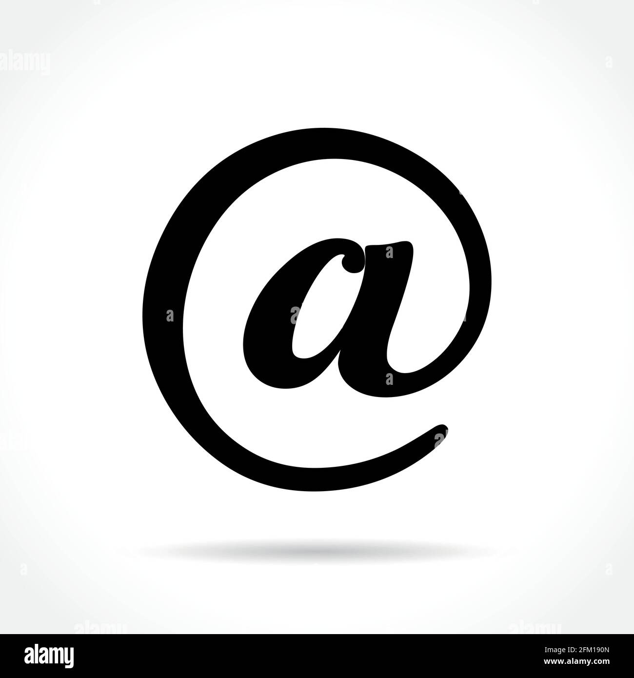 Illustration de l'icône d'e-mail sur fond blanc Illustration de Vecteur