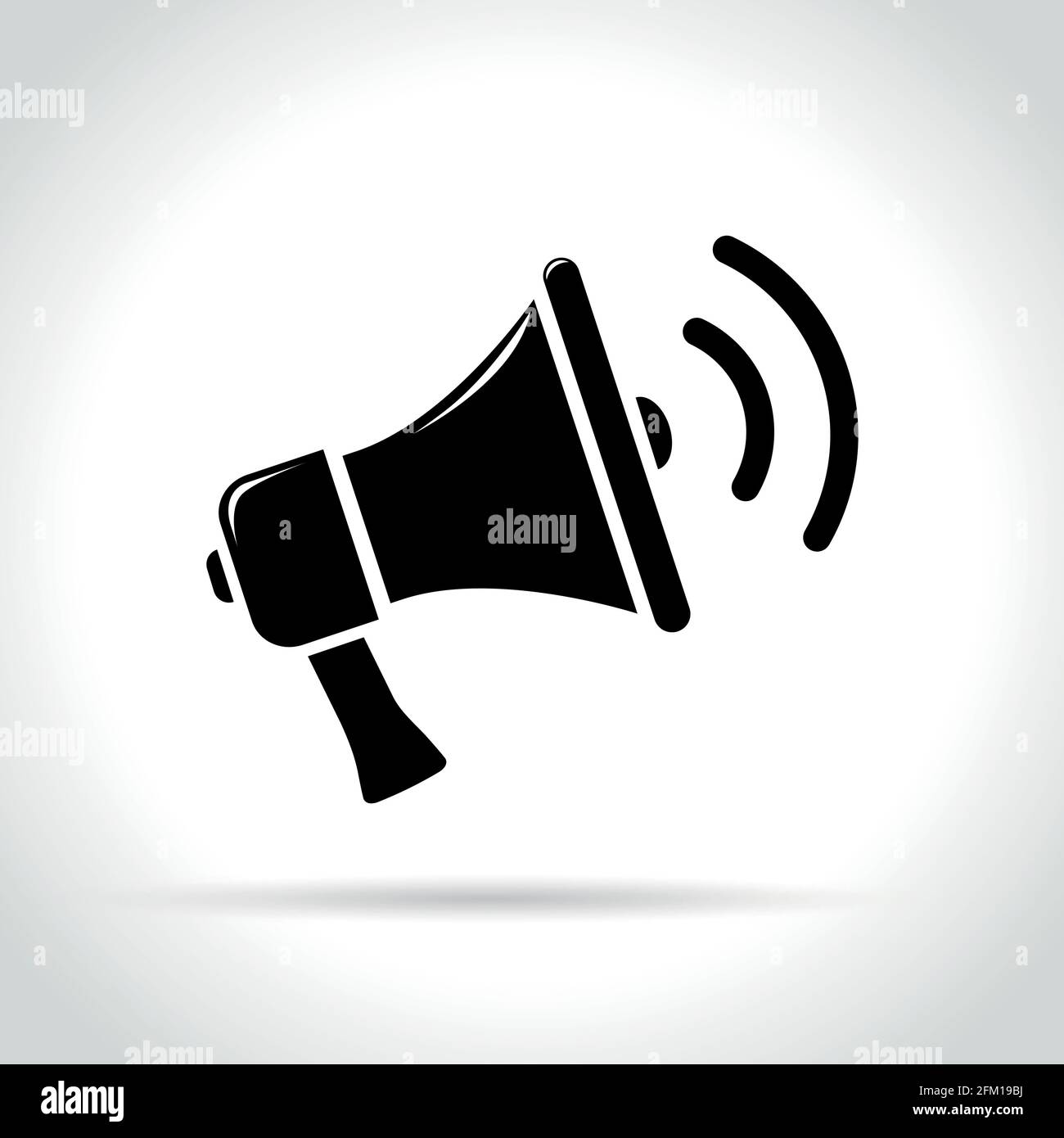 Illustration d'un haut-parleur sur fond blanc Illustration de Vecteur