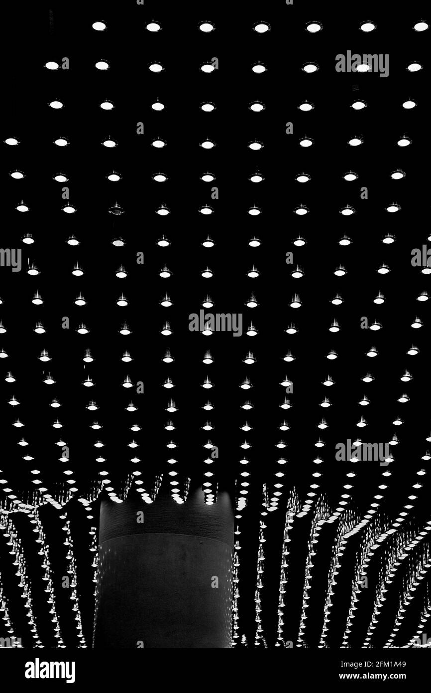 Plafond de l'aéroport de Muscat Banque D'Images