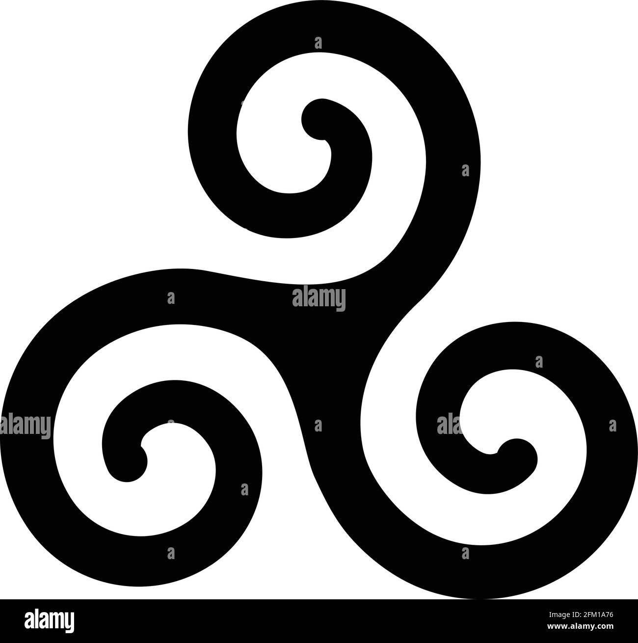 Illustration de bretagne symbole art spirales Illustration de Vecteur