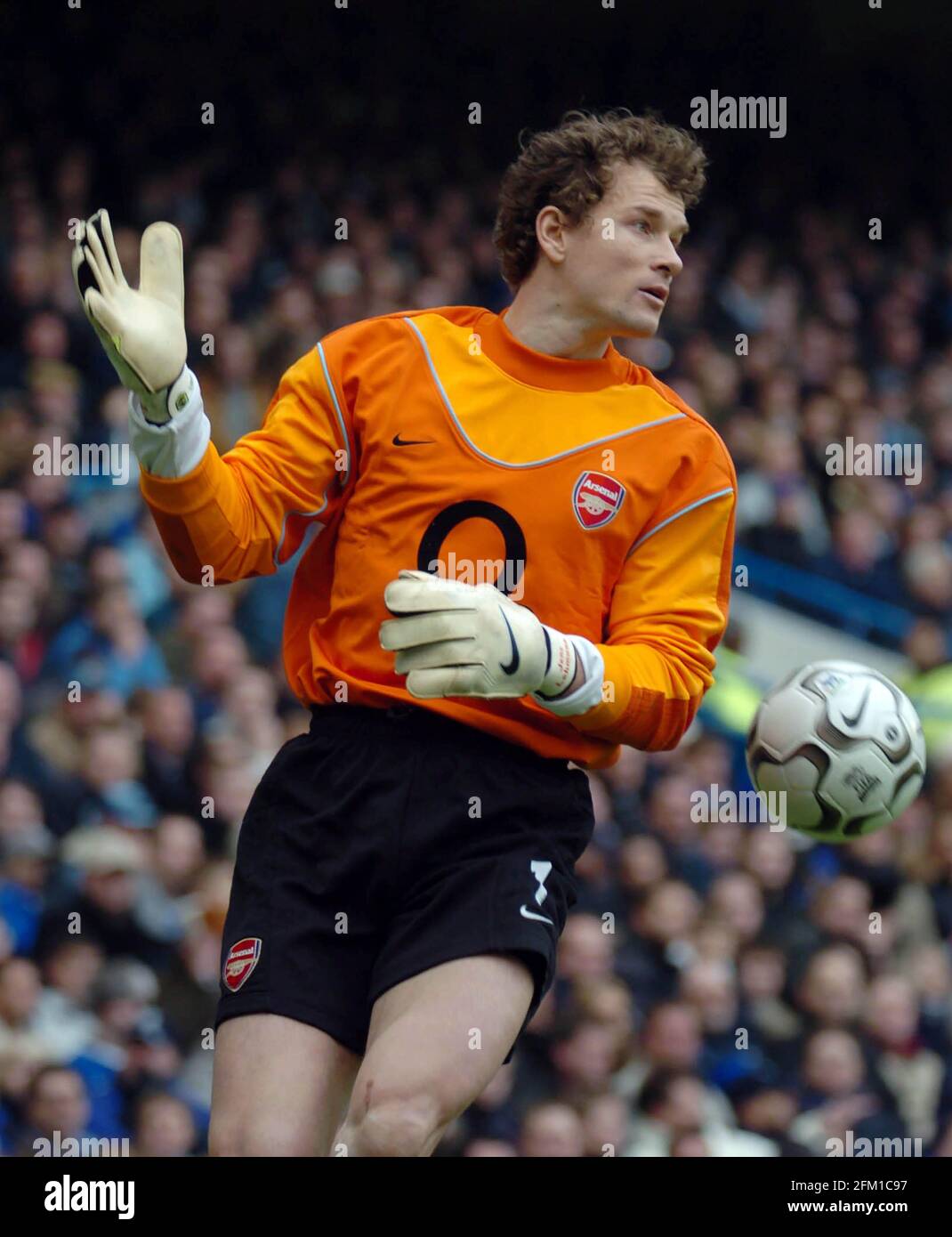 Arsenal v Chelsea 21/2/04 Arsenal Keeper Jens Lehman copyright pic Par Gavin Rodgers/Pixel 07957 177089 Banque D'Images