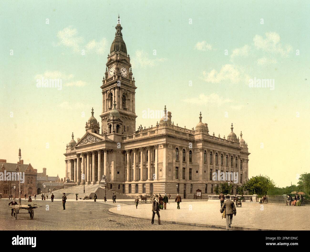 L'hôtel de ville, Portsmouth vers 1890-1900 Banque D'Images