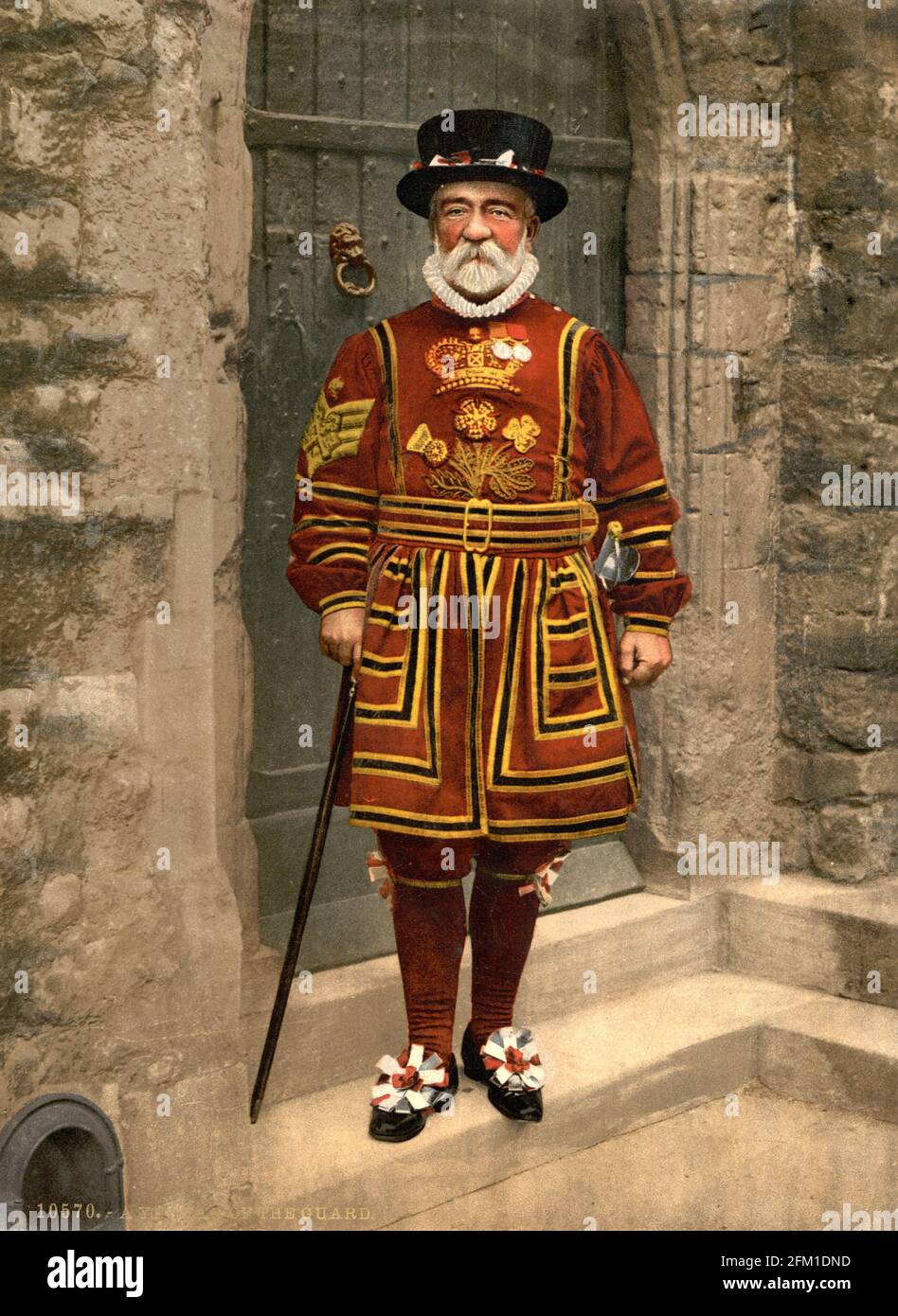 Yeoman of the Guard (Beefeater) Londres vers 1890-1900 Banque D'Images