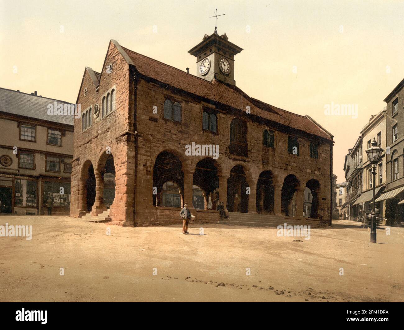 The Market House, Ross-on-Wye, Herefordshire, vers 1890-1900 Banque D'Images