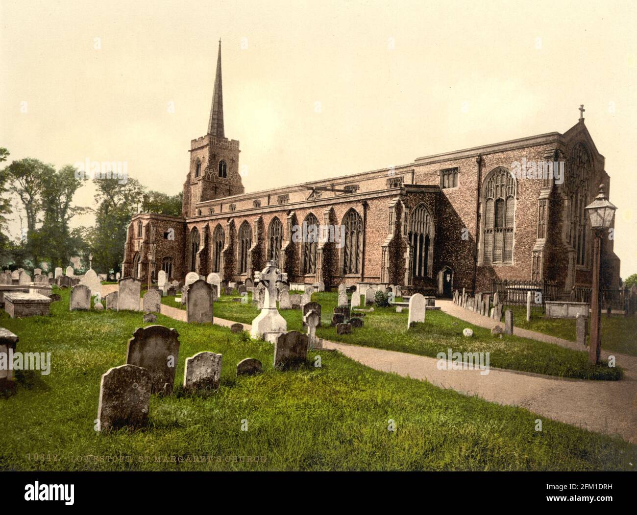 Église Saint-Margarets, Lowestoft dans le Suffolk vers 1890-1900 Banque D'Images