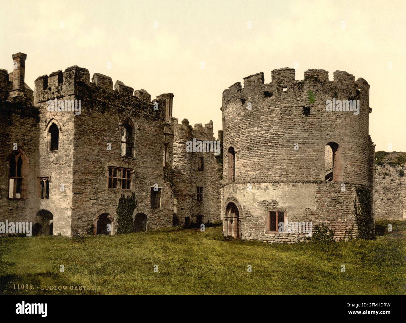 Château de Ludlow vers 1890-1900 Banque D'Images