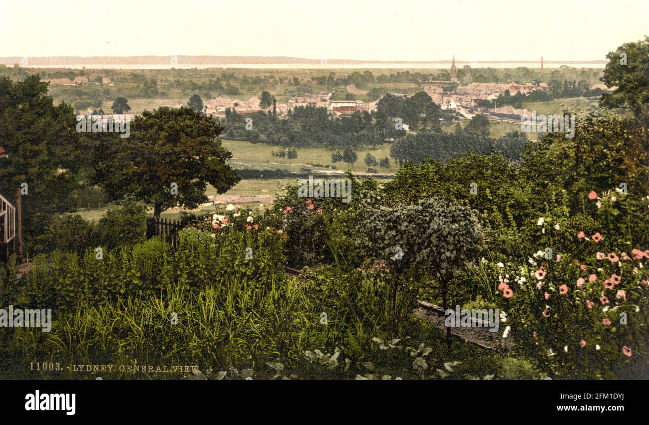 Lydney dans Gloucestershire vers 1890-1900 Banque D'Images