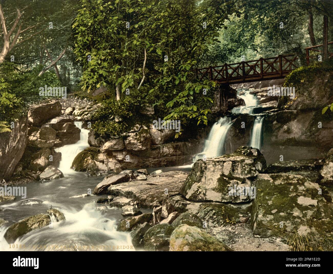 Glen Lyn gorge près de Lynmouth dans le Devin vers 1890-1900 Banque D'Images