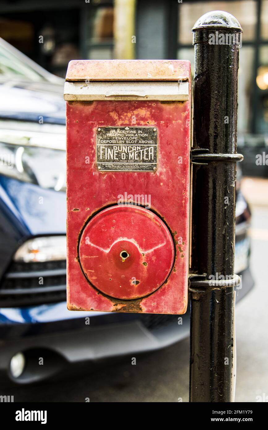 Antique Duncan Fine-O-Meter trafic collecteur fin Banque D'Images