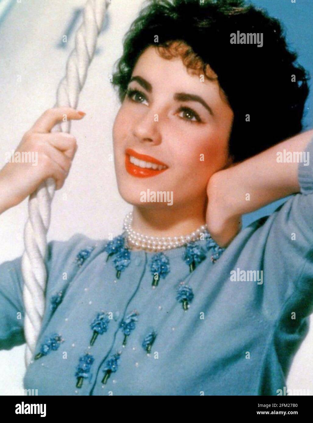 ELIZABETH TAYLOR (1932-2011) Actrice anglo-américaines vers 1950 Banque D'Images