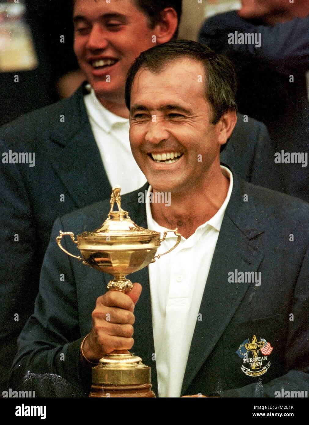 RYDER CUP VALDERRAMA 1997 Seve Ballesteros caponan de l'équipe gagnante de l'Euro. PHOTO DAVID ASHDOWN Banque D'Images