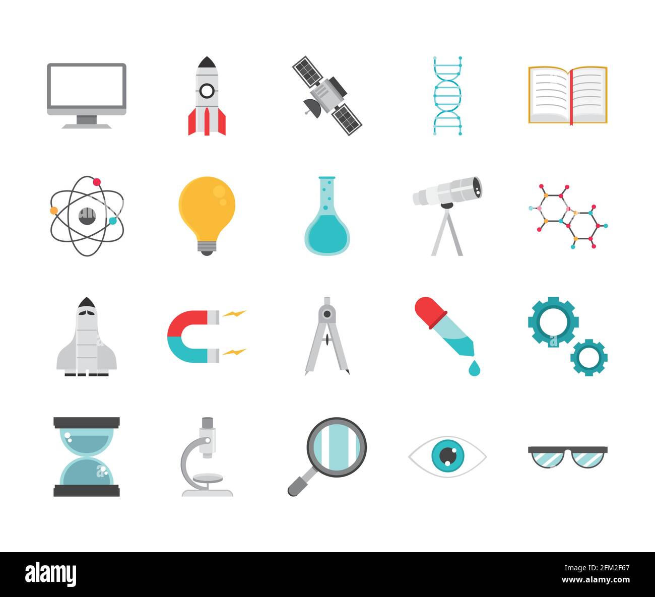 science étude recherche apprendre ensemble Illustration de Vecteur