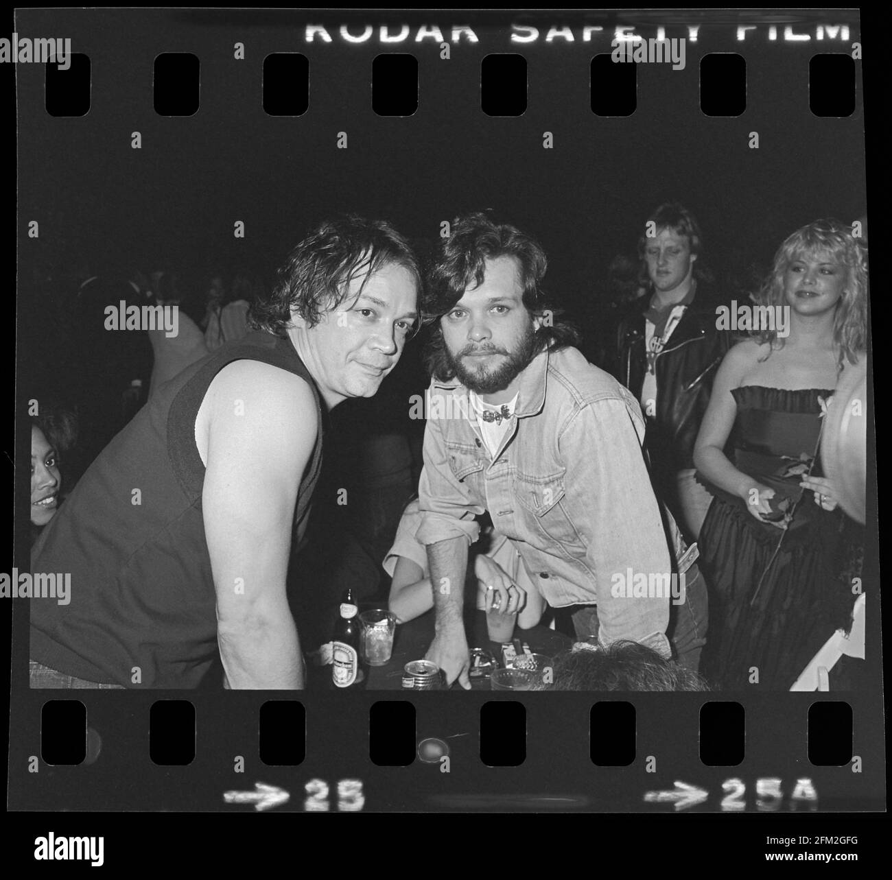 John Cougar Mellencamp et Mitch Ryder le 17 janvier 1983 Banque D'Images