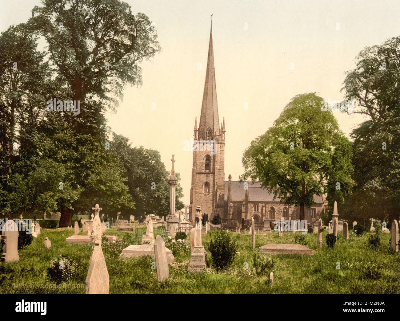 Église Sainte-Marie, Ross-on-Wye, Herefordshire vers 1890-1900 Banque D'Images