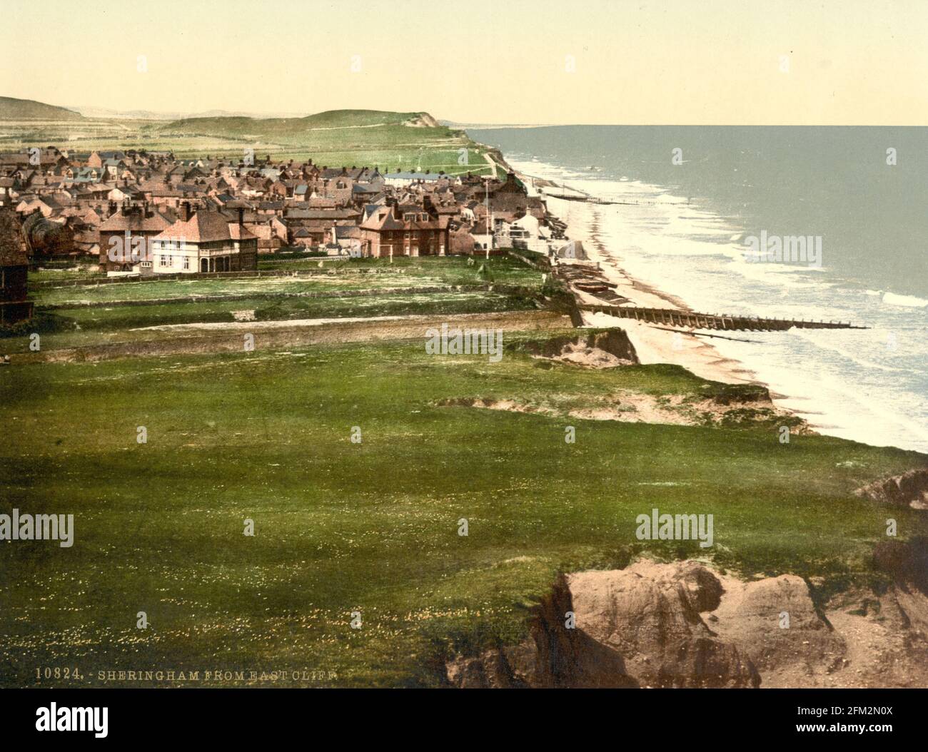 Sheringham à Norfolk vers 1890-1900 Banque D'Images