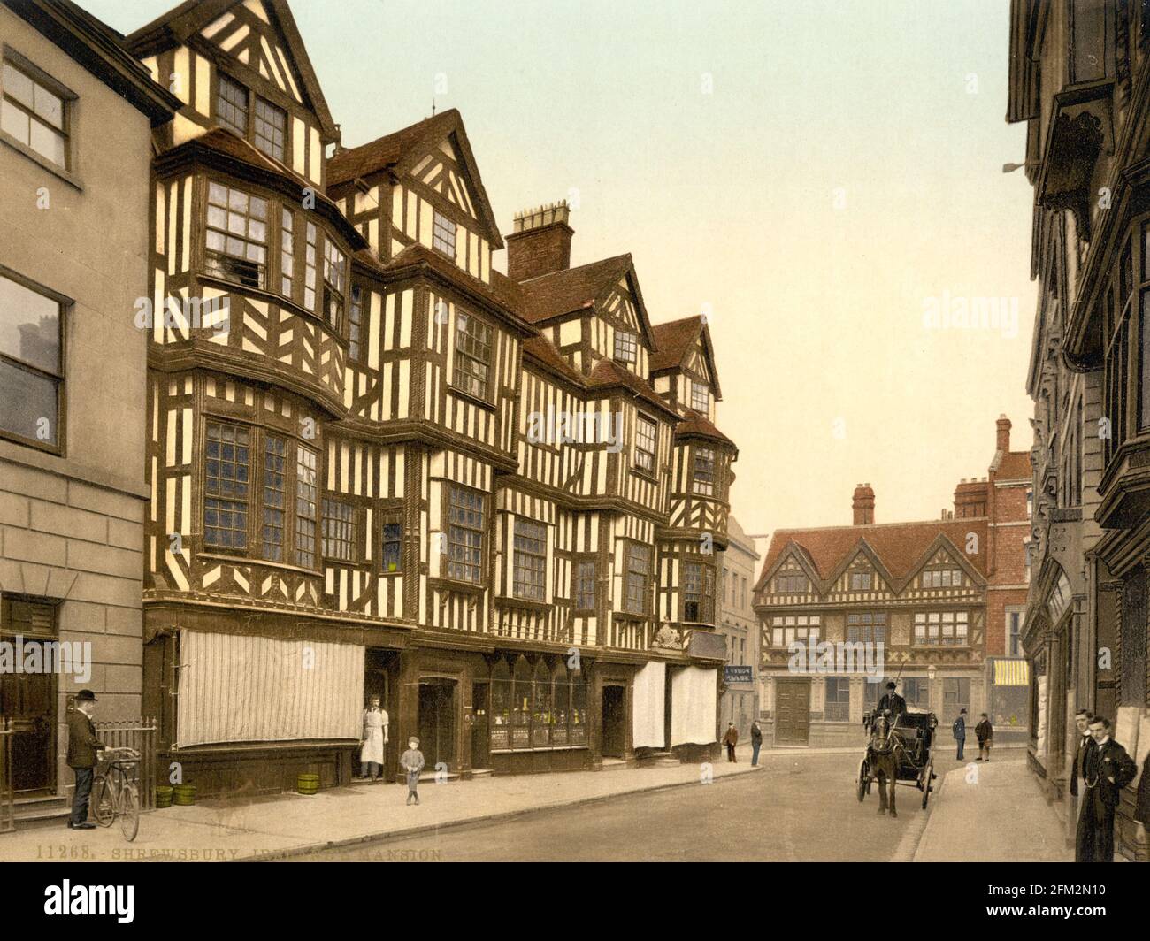 Irelands's Mansion Shrewsbury Shropshire vers 1890-1900 Banque D'Images