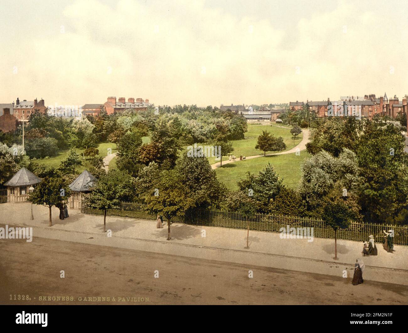Skegness Gardens , Lincolnshire vers 1890-1900 Banque D'Images