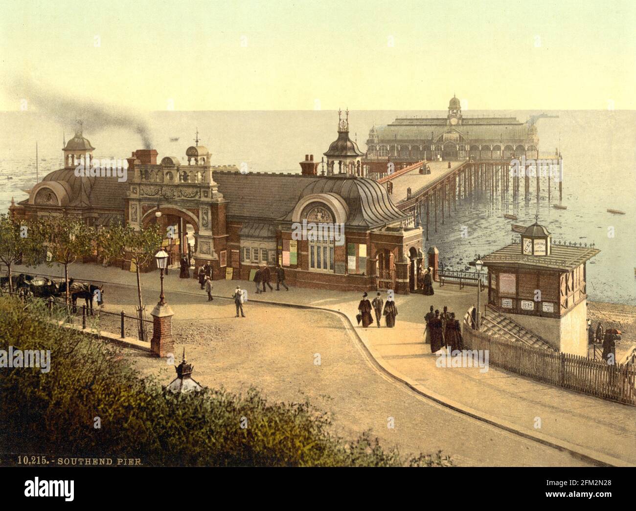 Southend-on-Sea Pier, Essex vers 1890-1900 Banque D'Images