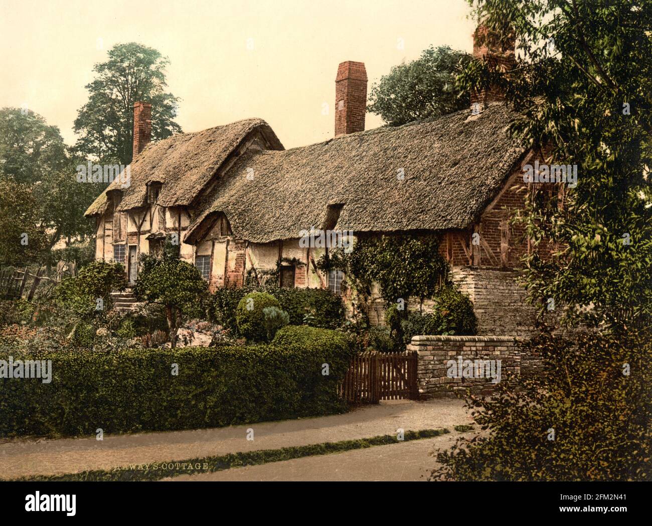Anne Hathaway's Cottage, Shottery, Warwickshire, vers 1890-1900 Banque D'Images