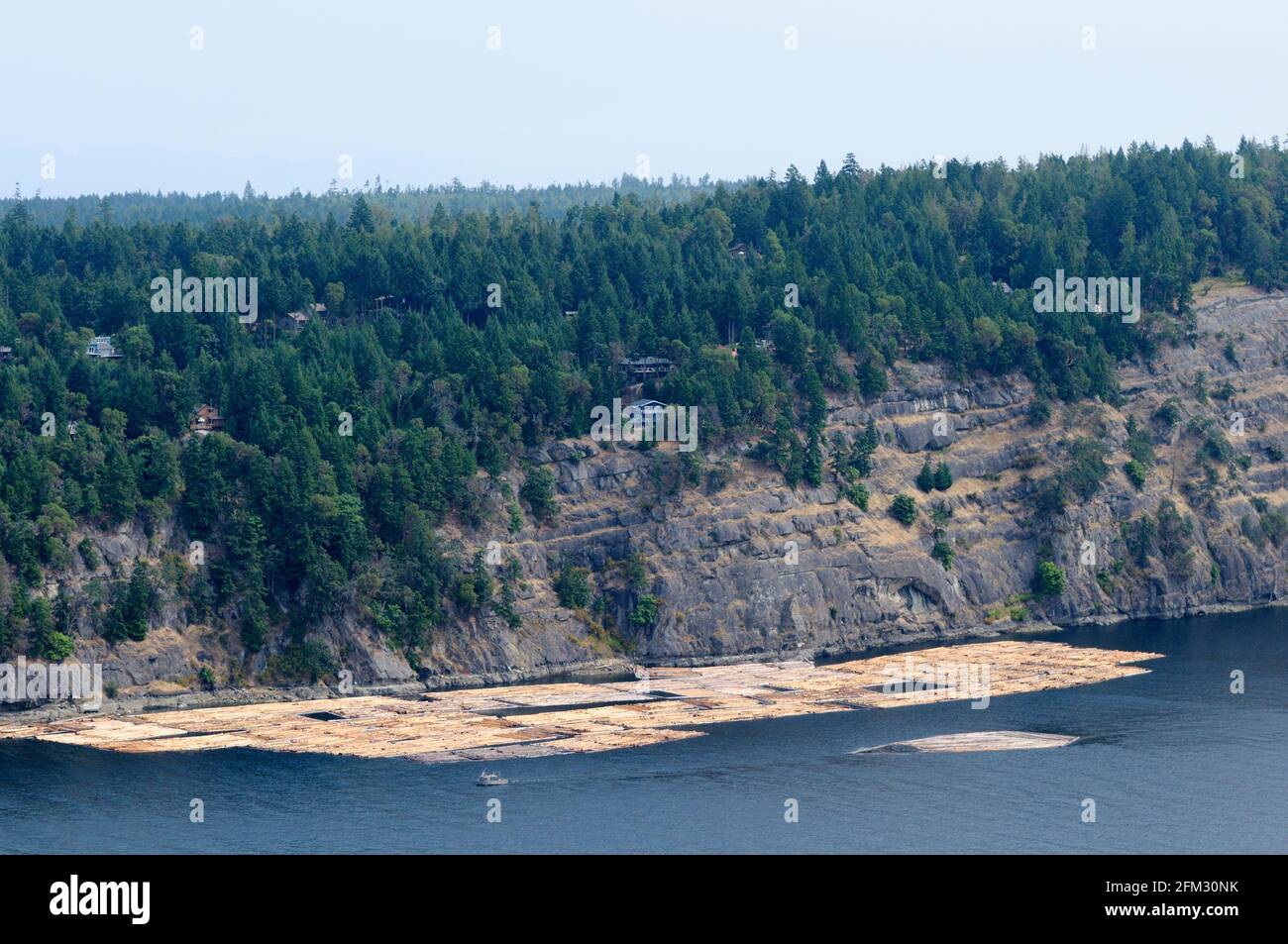 Photo aérienne des flèches en rondins Banque D'Images