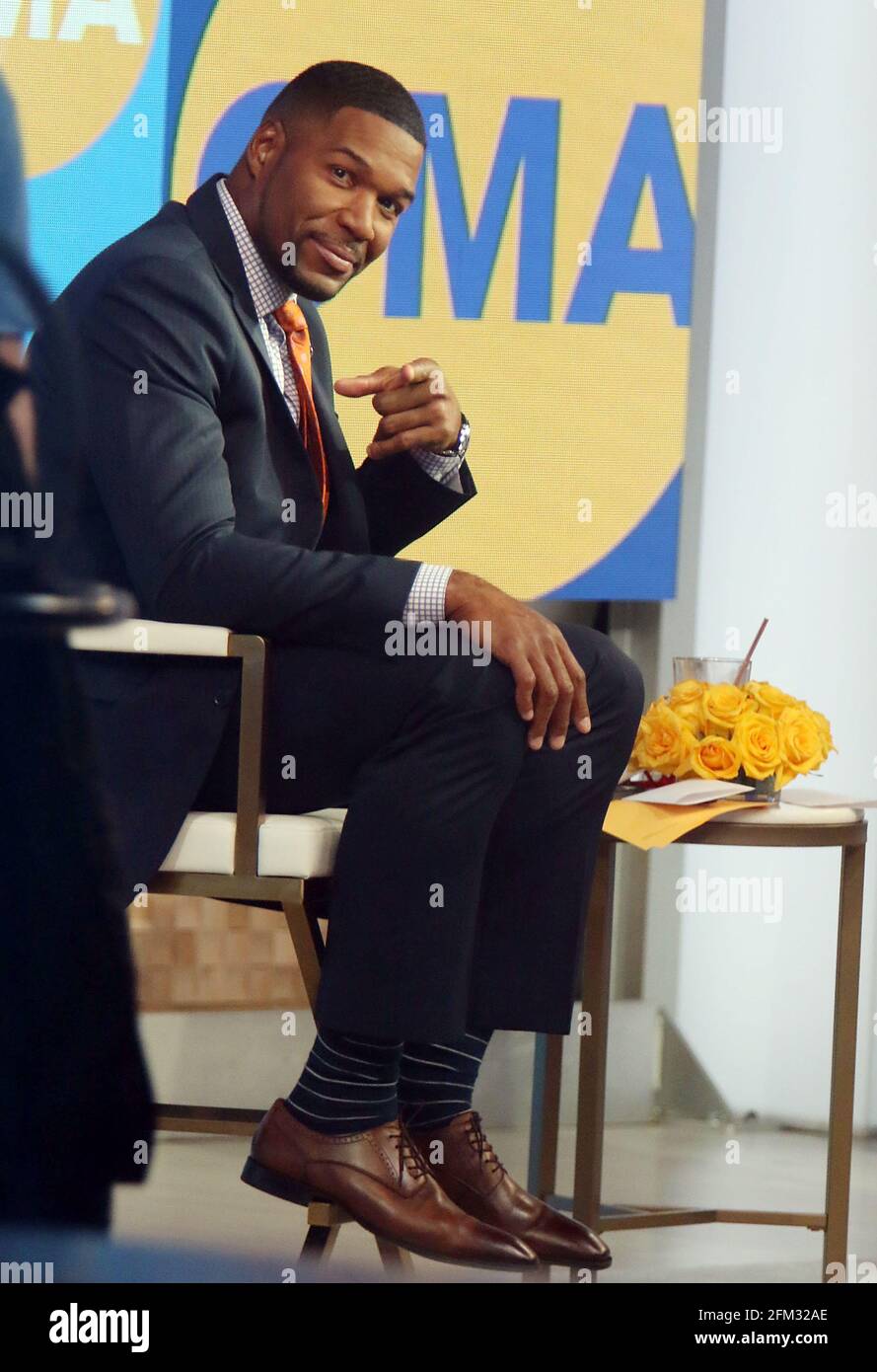 New York, NY, États-Unis. 5 mai 2021. Michael Strahan sur le set de Good Morning America à New York le 05 mai 2021. Crédit : RW/Media Punch/Alamy Live News Banque D'Images