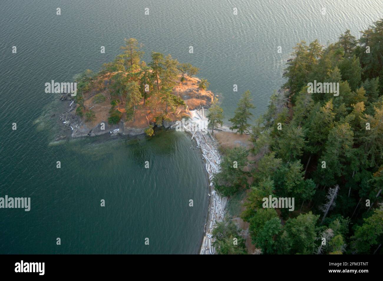 La plage de sable du parc marin Beaumont à Bedwell Harbour, South Pender Island, Gulf Islands National Park Reserve of Canada, South Pender Island, BR Banque D'Images