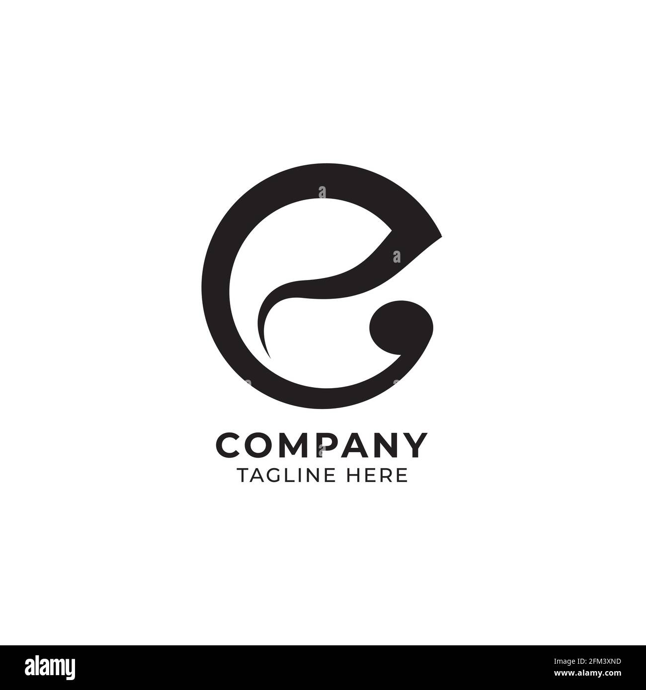 Lettre minuscule E Alphabet Music logo Design isolé sur fond blanc. Concept de logo initial et musical Note. Illustration de Vecteur