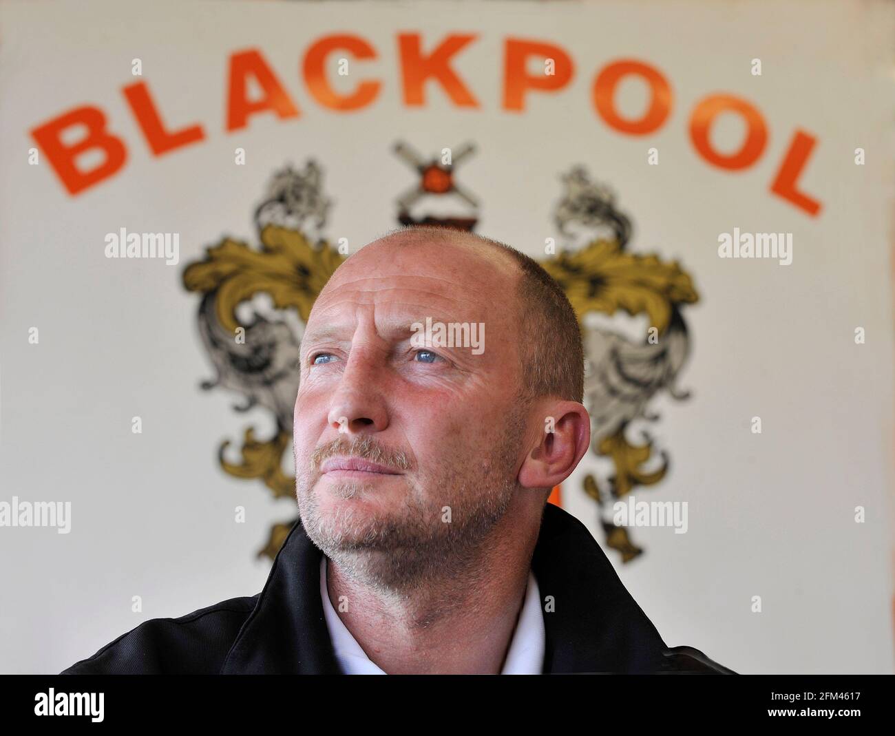 DIRECTEUR DE BLACKPOOL IAN HOLLOWAY 28/4/2010. PHOTO DAVID ASHDOWN Banque D'Images