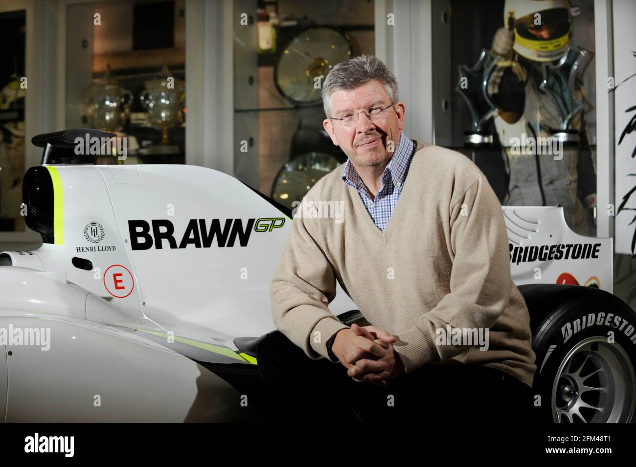 Ross Brawn, chef de l'équipe de F1 de Brawn. 10/11/09. PHOTO DAVID ASHDOWN Banque D'Images
