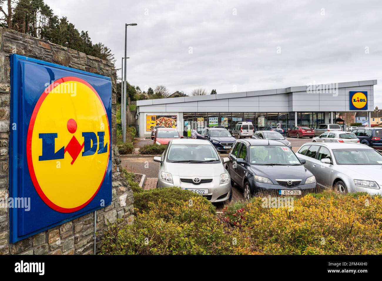 Supermarché Lidl discount à Clonakilty, West Cork, Irlande. Banque D'Images
