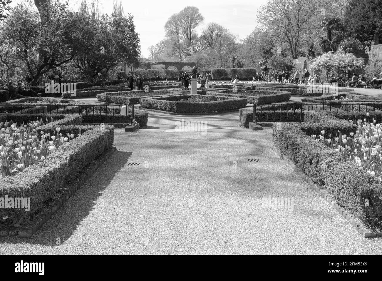 Jardin de Kyoto, Holland Park, Londres, Angleterre. Banque D'Images