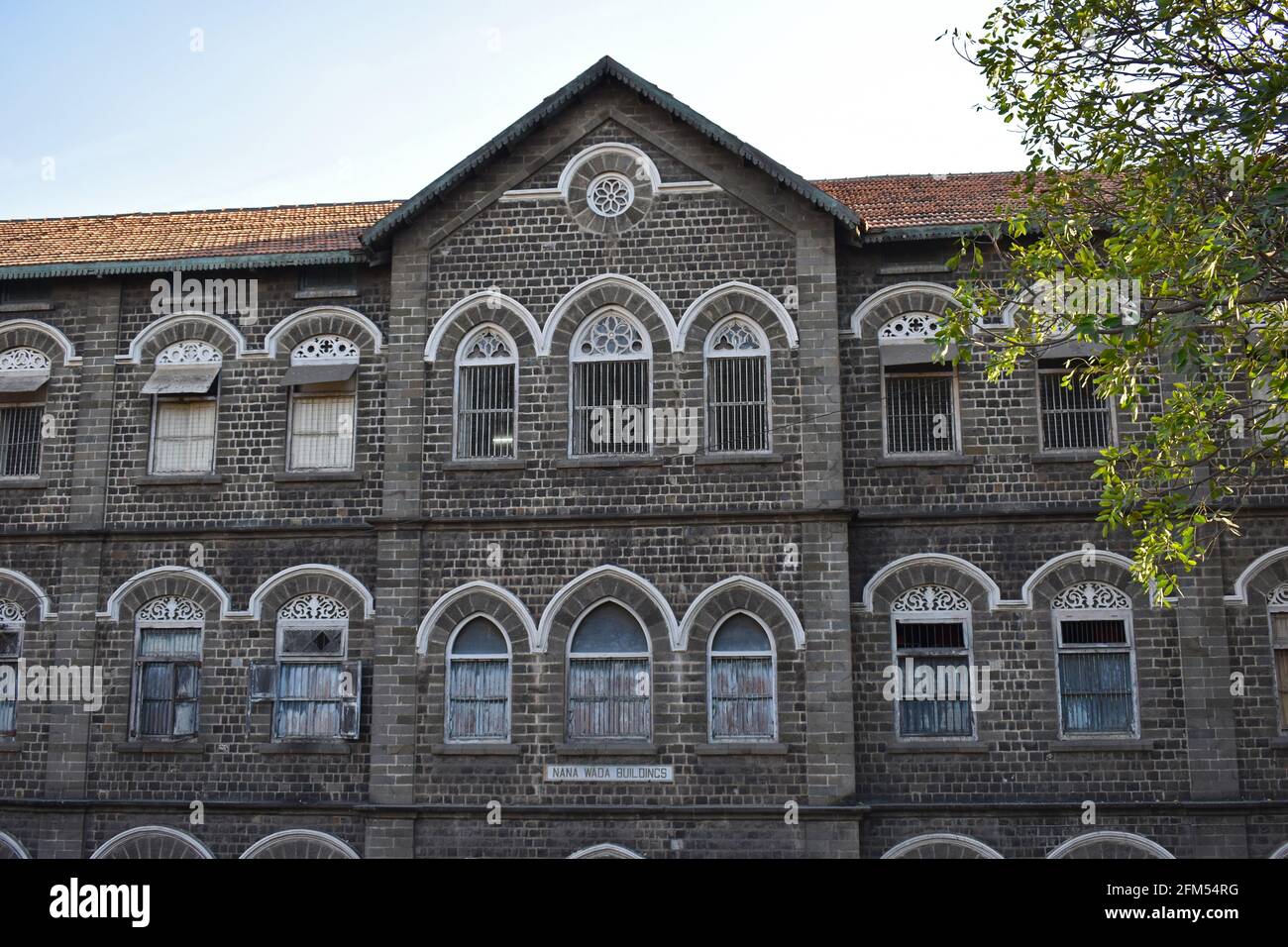 Le bâtiment Nana AMA est une école, un bâtiment historique situé près du fort de Shaniwarwada à Pune, Maharashtra, en Inde Banque D'Images