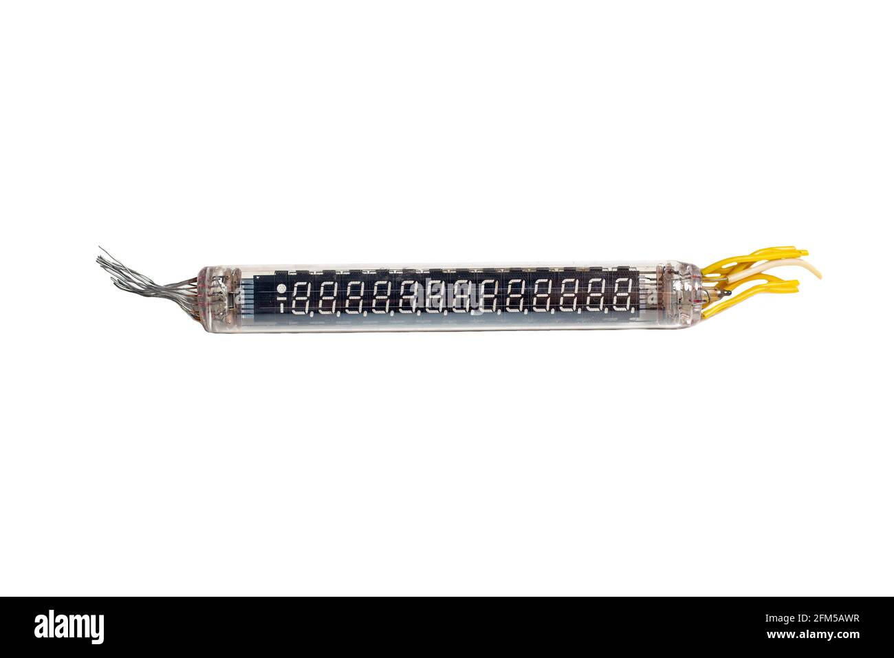 Ancien témoin de dépression sur fond blanc Banque D'Images