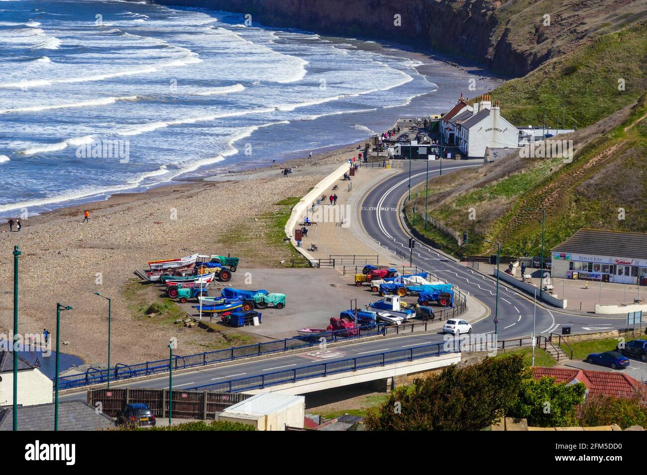 Saltburn by the Sea, station balnéaire, North Yorkshire, Angleterre Banque D'Images