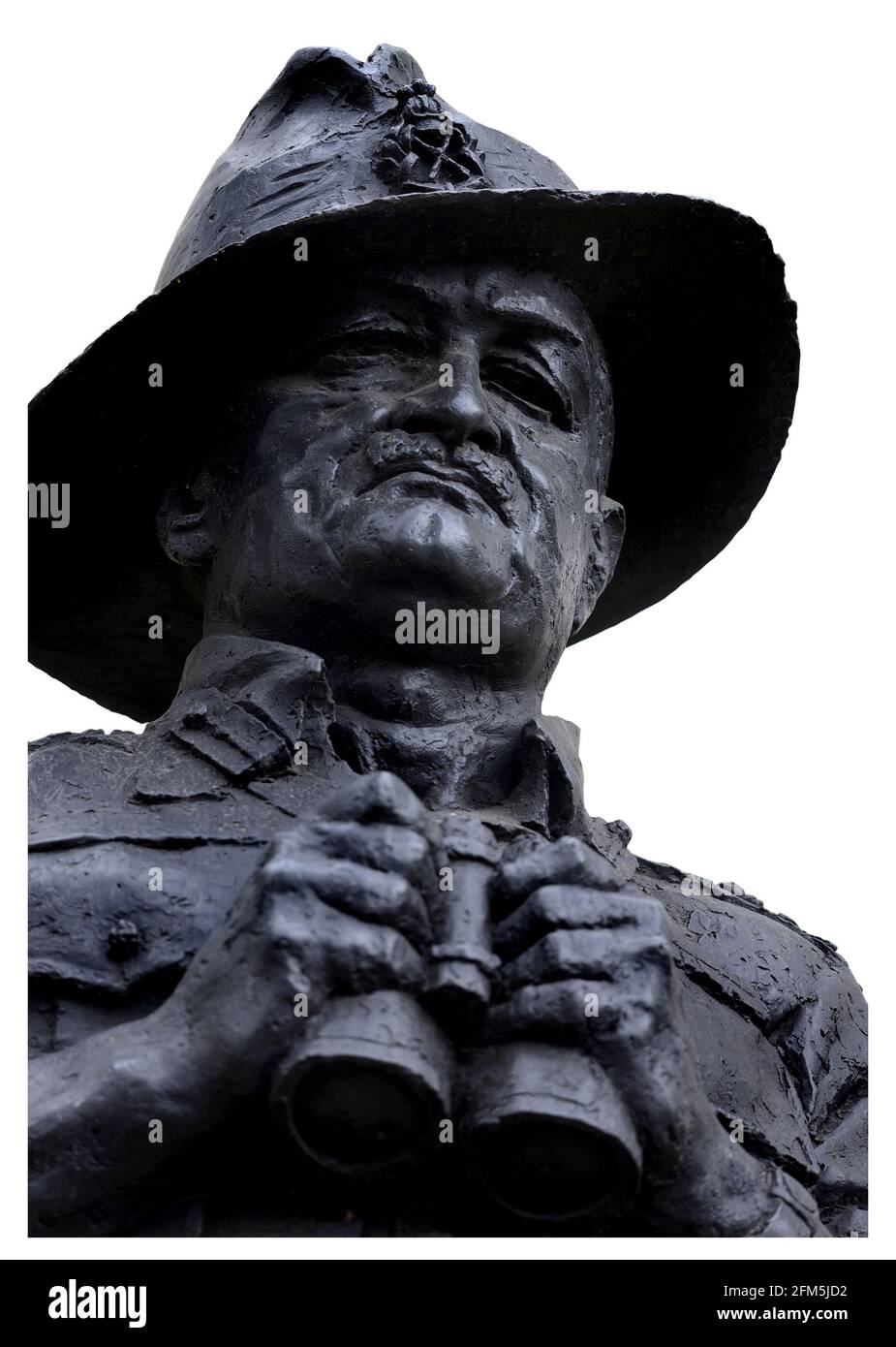 Londres, Angleterre, Royaume-Uni. Statue (Ivor Roberts-Jones, 1990) maréchal le vicomte Slim (William Joseph Slim; 1891-1970) à Whitehall Banque D'Images