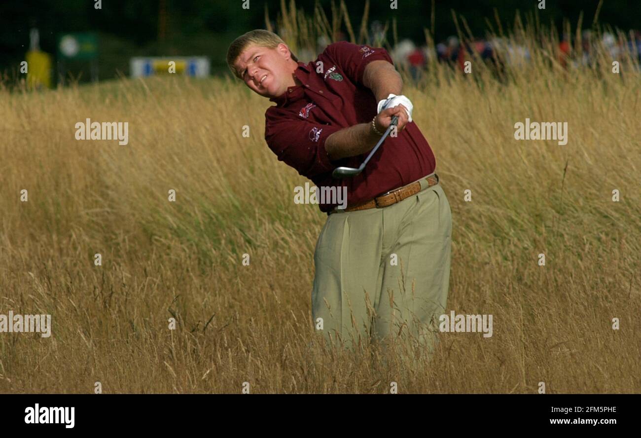 John Daly Golfer - 2001 juillet en action pendant les championnats de golf ouverts au Royal Lytham & St Annes Golf course. Banque D'Images