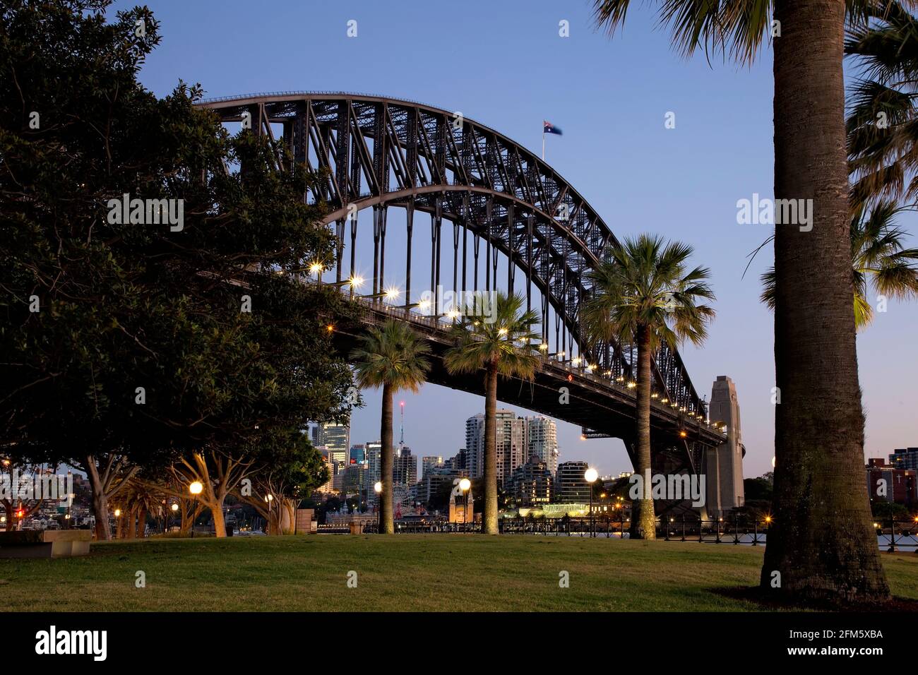 Sydney Harbour Bridge au lever du soleil Banque D'Images