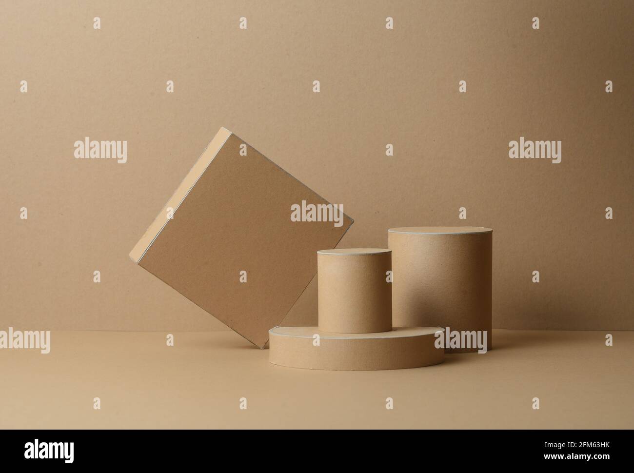 Photographie de produit maquette plate-forme de base objets formes d'arrière-plan blocs scène Modèle Banque D'Images