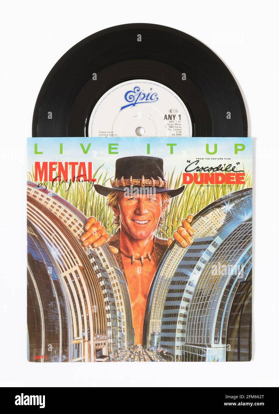 Mental comme tout - Live IT Up - utilisé dans Le film Crocodile Dundee Banque D'Images
