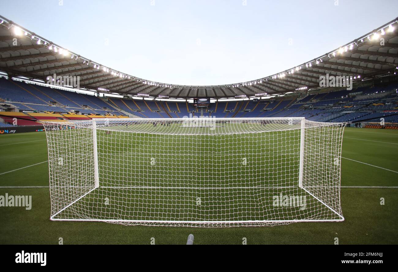 Rome, Italie, 6 mai 2021. Vue générale du stade avant le match de l'UEFA Europa League au Stadio Olimpico, Rome. Le crédit photo devrait se lire: Jonathan Moscrop / Sportimage Banque D'Images