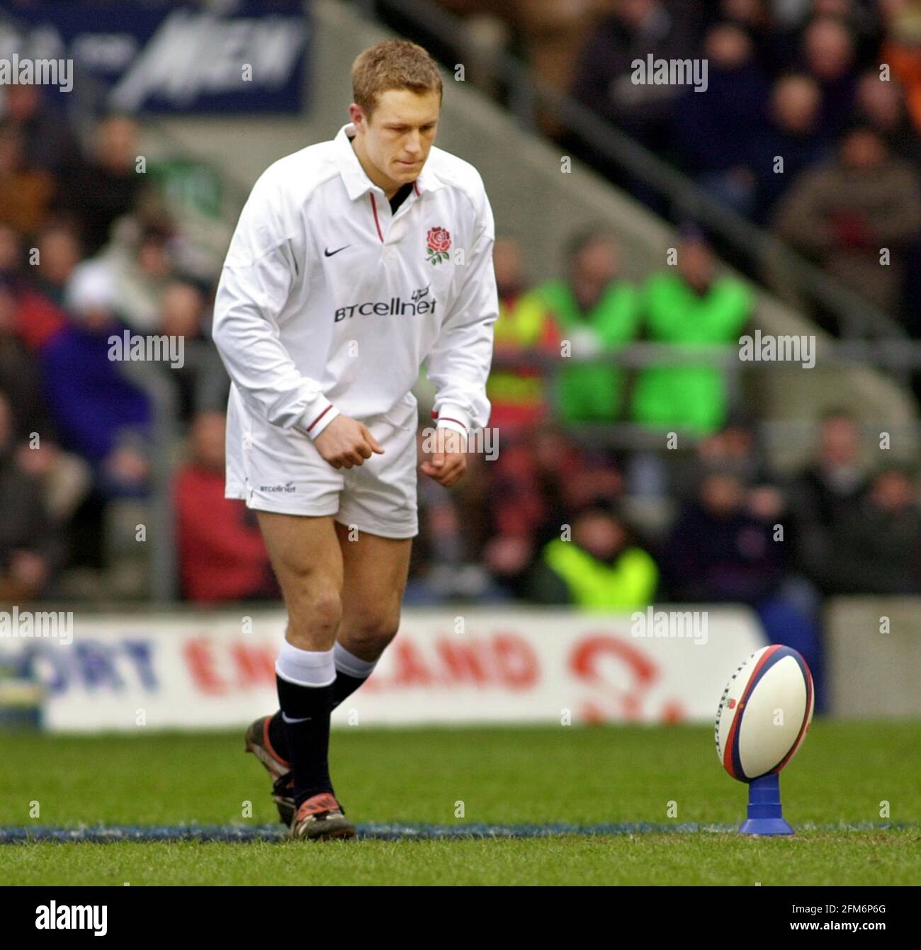 SIX NATIONS RUGBY UNION 2001 ANGLETERRE V ECOSSE MARS 2001 Banque D'Images