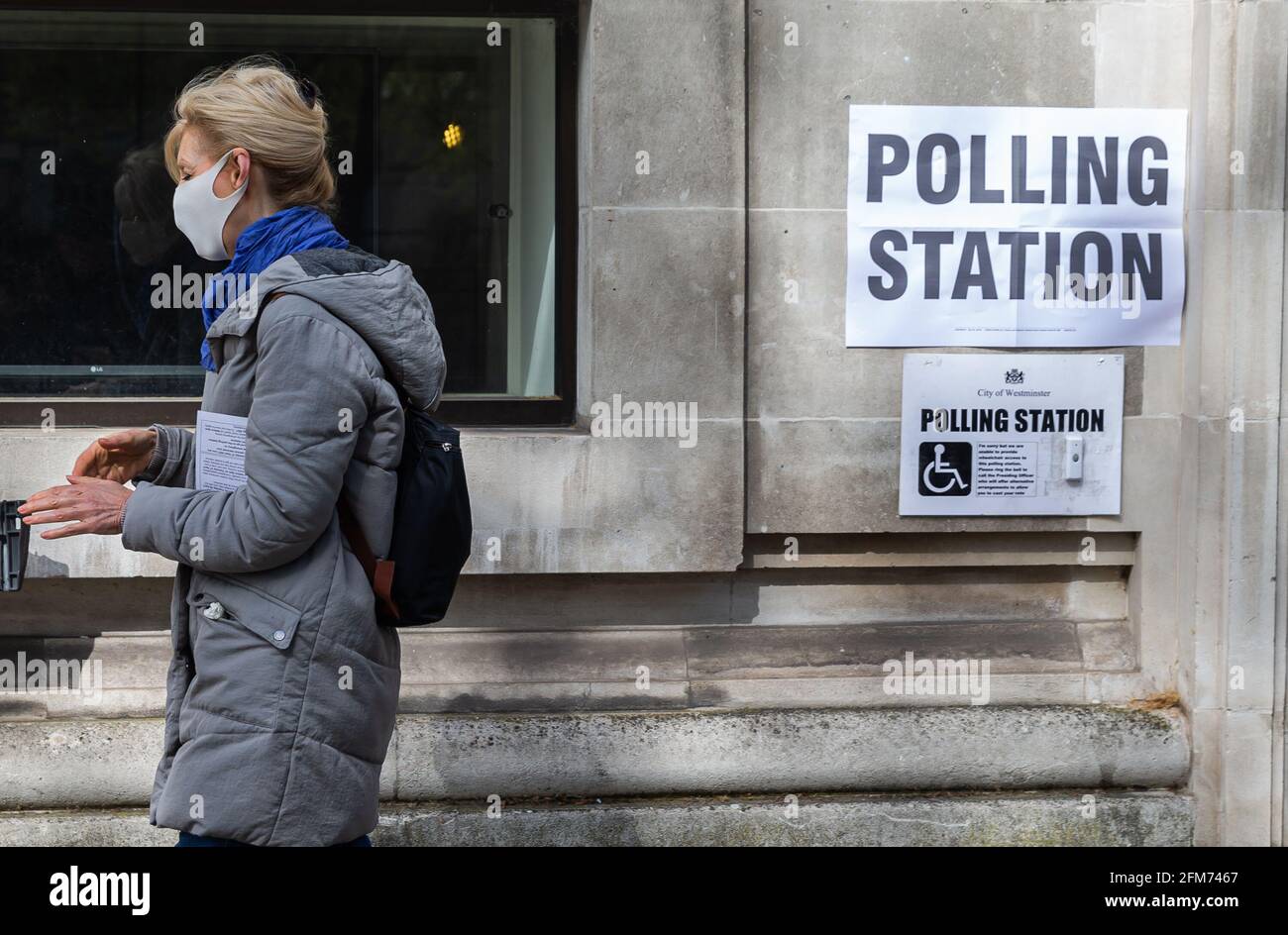Londres, Royaume-Uni. 06e mai 2021. LONDRES, ROYAUME-UNI. 6 MAI. Vote au conseil local et élections municipales du jeudi 6 mai 2021. (Credit: Tejas Sandhu | MI News) Credit: MI News & Sport /Alay Live News Banque D'Images