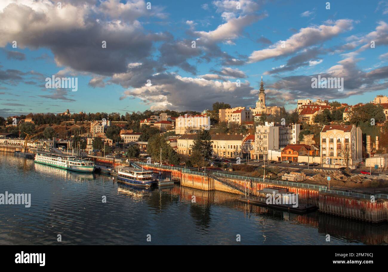 Panorama de la ville de Belgrade, Serbie Banque D'Images