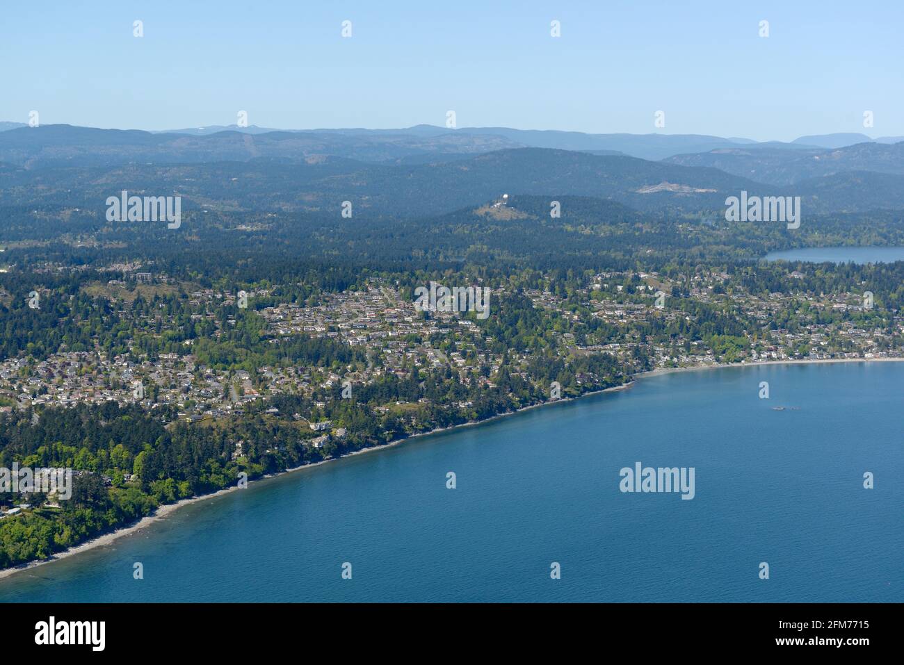 Photo aérienne, île de Vancouver (Colombie-Britannique) Banque D'Images