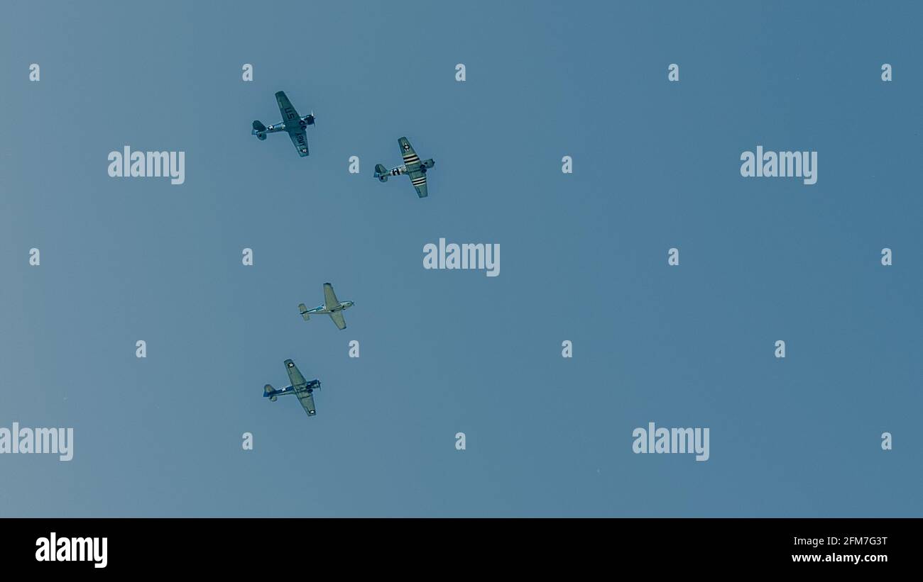 Les avions de la Seconde Guerre mondiale Banque D'Images