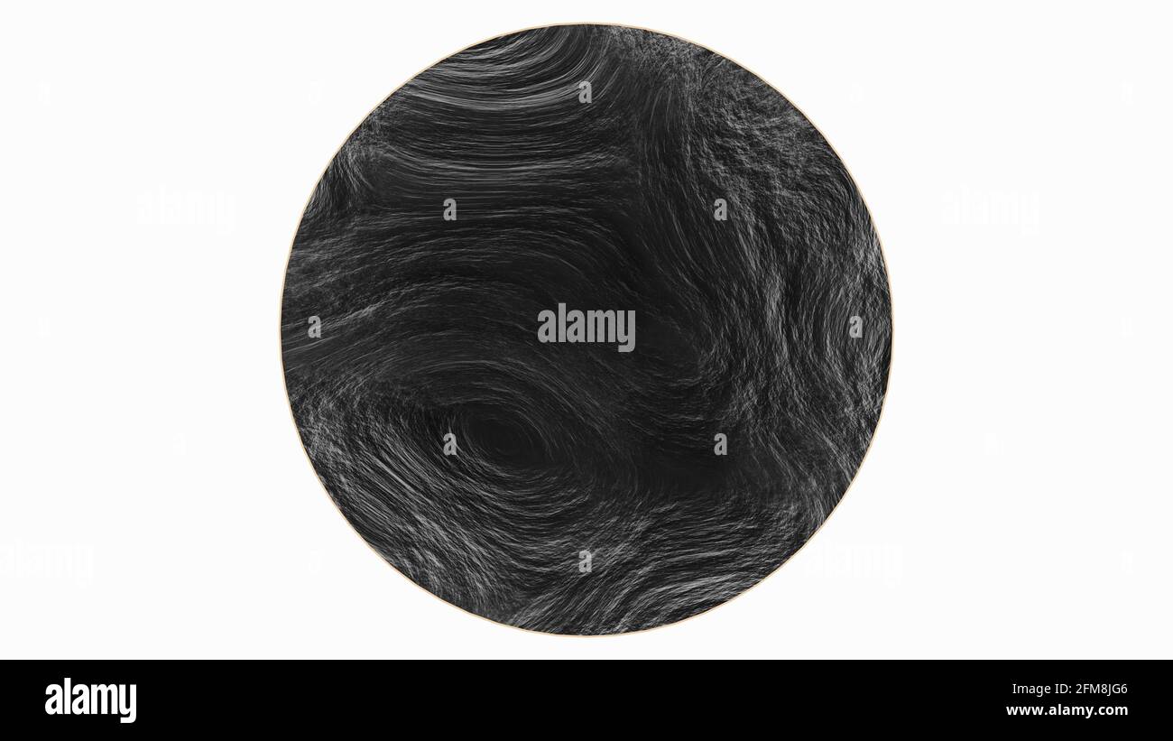 Ondulations rugueuses avec matériau métallique sur disque Banque D'Images